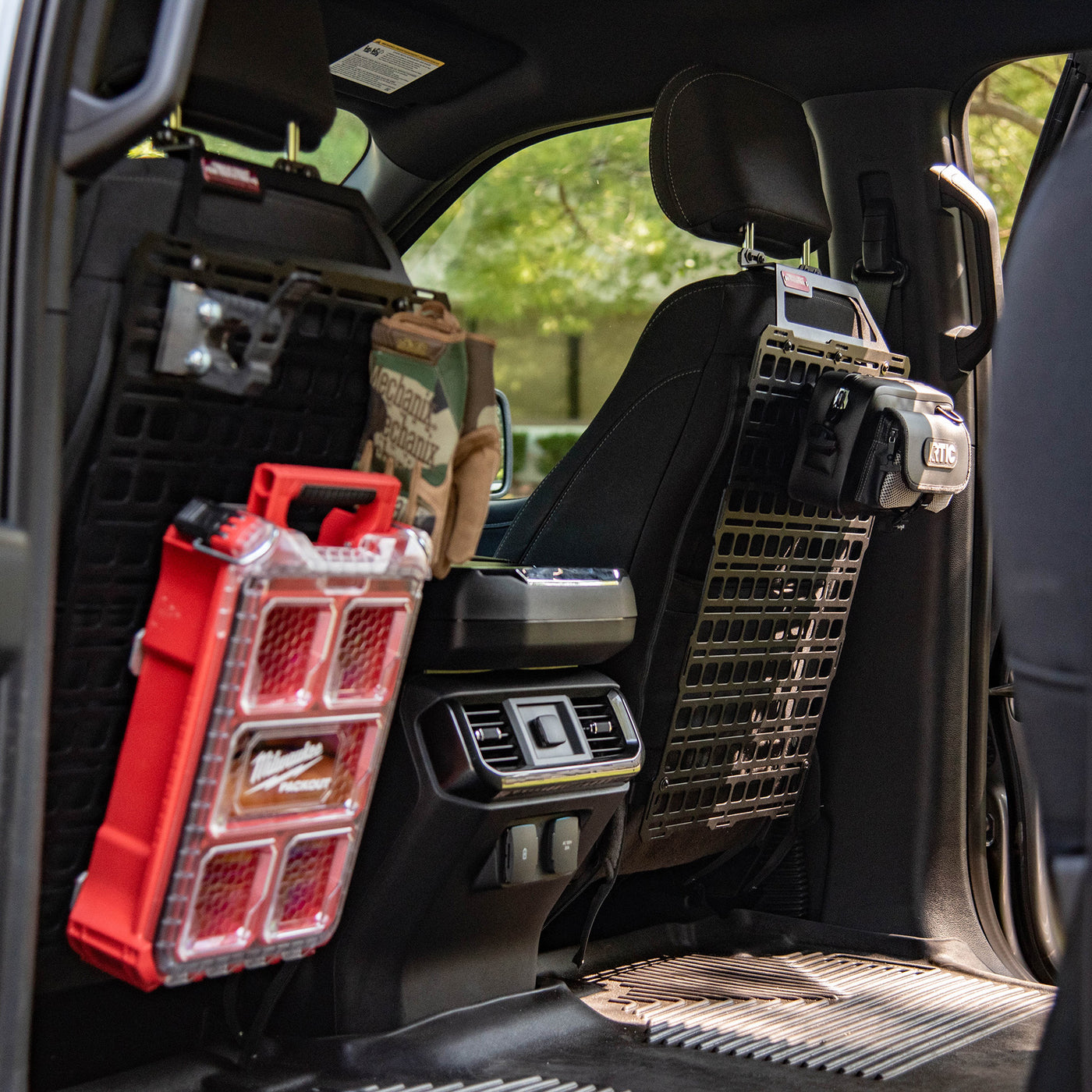 Seat Back Tech Plate MOLLE Kit - Ford F-150 & Raptor (2015-2023), SuperDuty (2017-2024), Ranger (2019+)