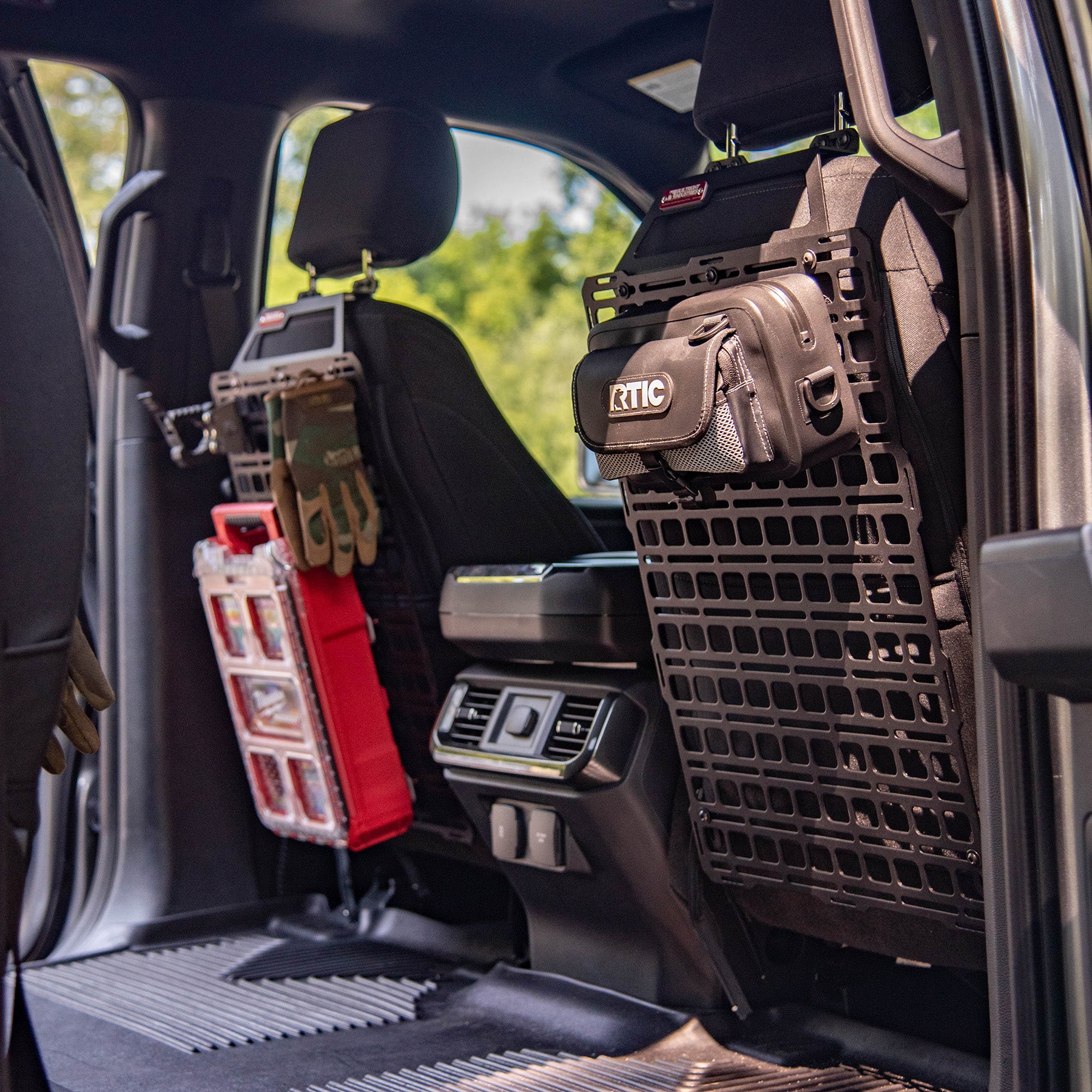 Seat Back Tech Plate MOLLE Kit - Ford F-150 & Raptor (2015-2024), SuperDuty (2017-2024), Ranger (2019-2023)