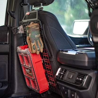 Seat Back Tech Plate MOLLE Kit - Ford F-150 & Raptor (2015-2024), SuperDuty (2017-2024), Ranger (2019-2023)