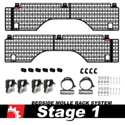 Bedside Rack System - Stage 1 Kit | Chevrolet Silverado & GMC Sierra, Standard Bed (2007-2018)