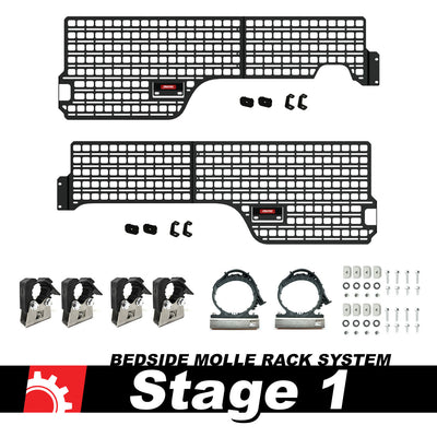 Bedside Rack System - Stage 1 Kit | Ford Ranger, 5ft Bed (2019+)