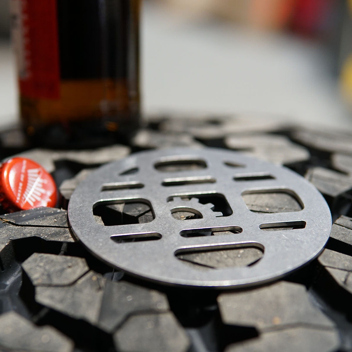 Mini MOLLE Bottle Opener - Stainless Steel