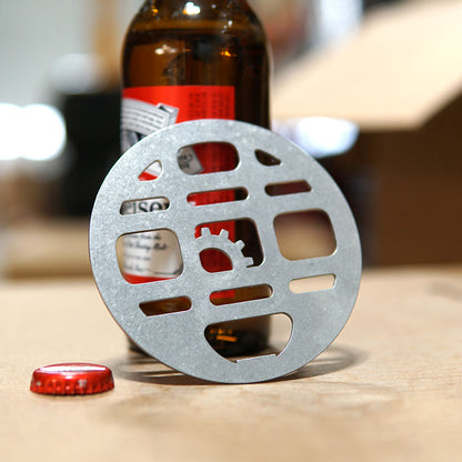 Mini MOLLE Bottle Opener - Stainless Steel