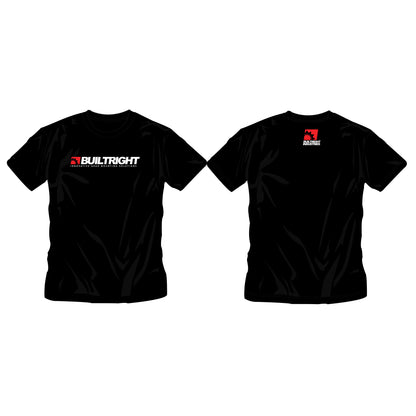 BuiltRight Industries Bold Logo T-Shirt - Black-Apparel-BuiltRight Industries