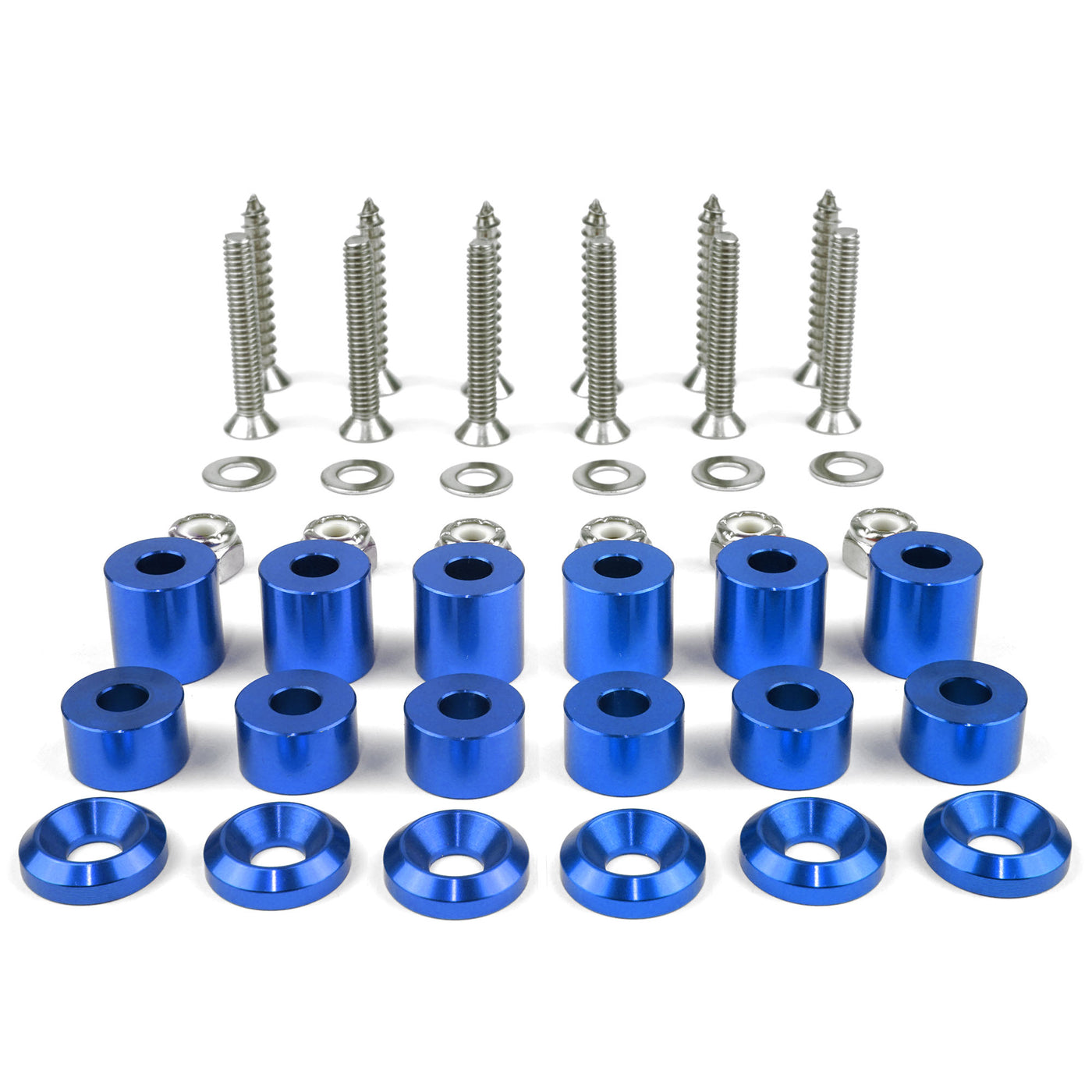Tech Plate - 42pc Mounting Hardware Kit - Blue-BuiltRight Industries