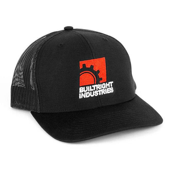 BuiltRight Industries Gearbox Logo Hat - Black Mesh-Apparel-BuiltRight Industries